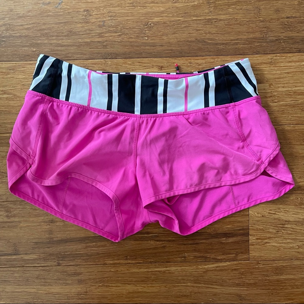 Lululemon Speed Shorts 6 Paris Pink Perfection